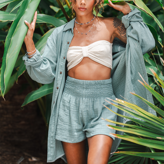 Cotton Shorts | sage