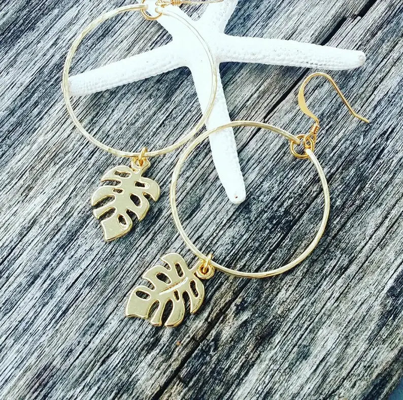 Manoa Monstera Earrings