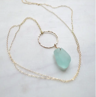 Infinite Chic Sea Foam Necklace - Extra Length