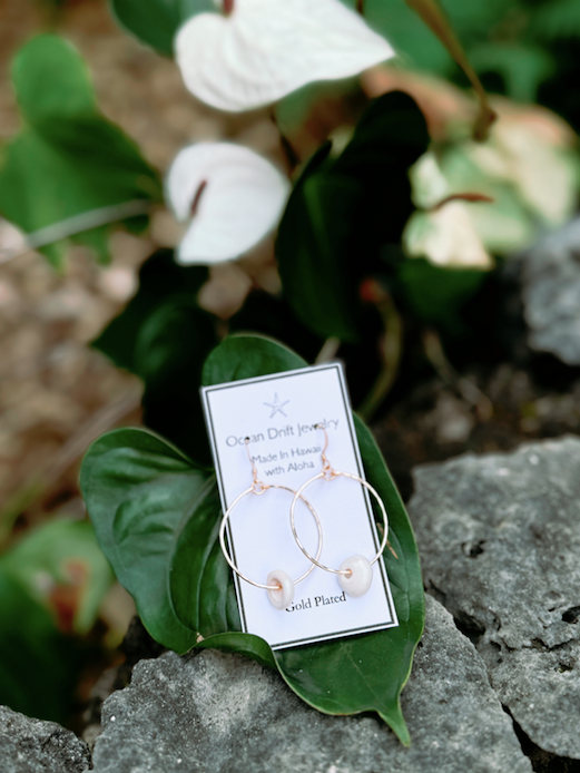 Lanikai Puka Shell Earrings