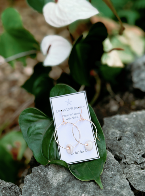 Lanikai Puka Shell Earrings