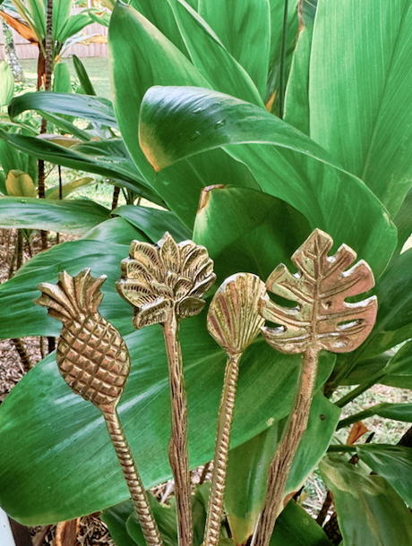 BALI Tropical Brass Spoons, Ethically Sourced