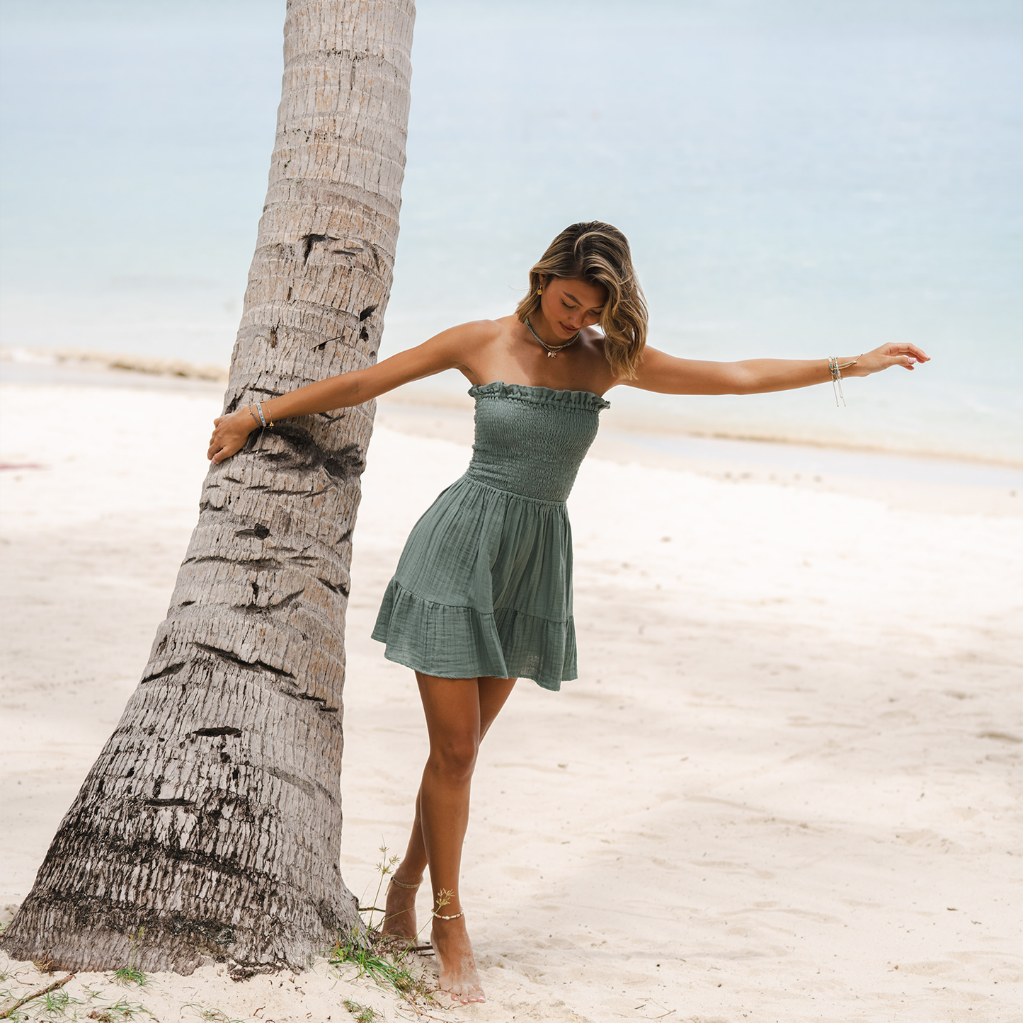 Salty Days Dress | sage