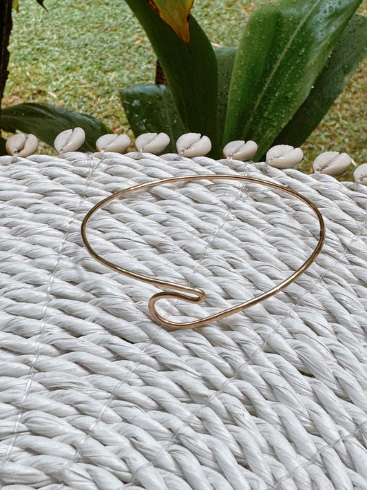 Wave Bangle - 14K Gold Fill (1 left)